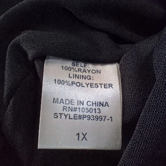 Savanna Jane Dress Womens 1X Black Chevron Striped Bohemian Tiered Midi Western - Picture 15 of 16